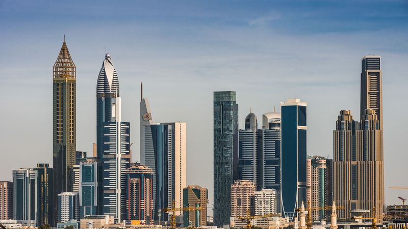 The Dubai skyline
